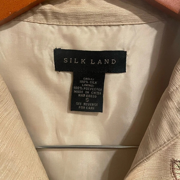 Silkland floral embroidery jacket size Small - Picture 5 of 7